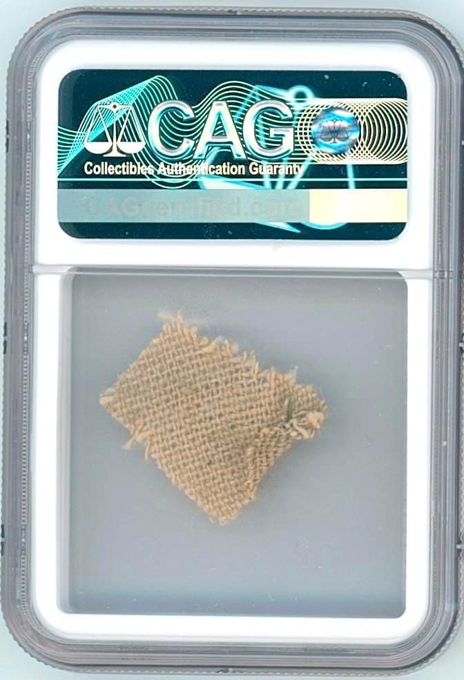 Bruce Lee Swatch from Personally Used Jeet Kune Do Training Bag (CAG Encapsulated) - 2