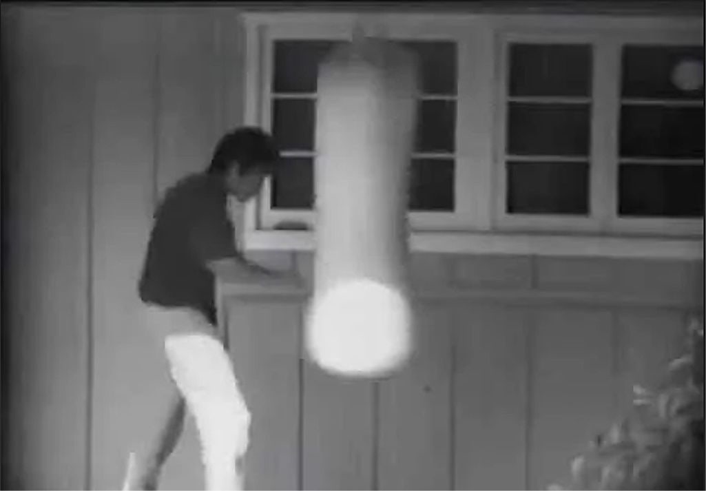 Bruce Lee Swatch from Personally Used Jeet Kune Do Training Bag (CAG Encapsulated) - 3