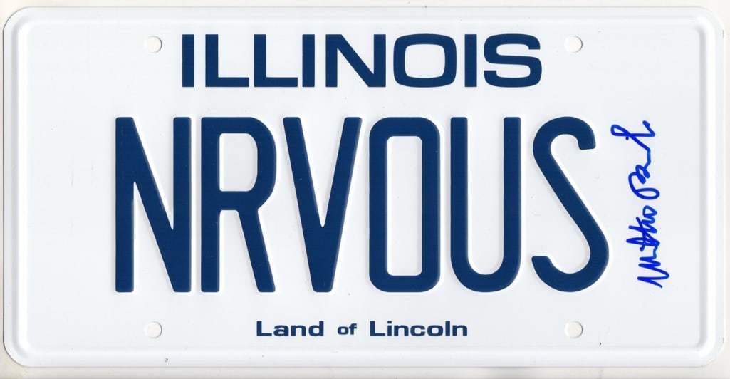 Ferris Bueller: Matthew Broderick Signed Illinois License Plate (Third Party Guaranteed) (1 of 1)