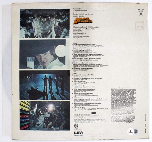 A Clockwork Orange: Malcolm McDowell Signed French Soundtrack Album (Beckett) - 2