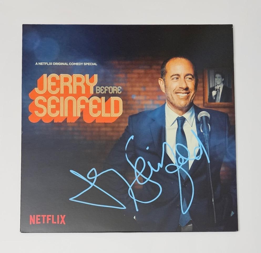 Jerry Seinfeld Signed "Jerry Before Seinfeld" Album (Third Party Guaranteed): "Jerry Before Seinfeld" album signed on the cover in paint marker by actor and comedian Jerry Seinfeld. Measuring approximately 12" x 12" and in fine condition.ProvenanceEaton & Brennan Auctions