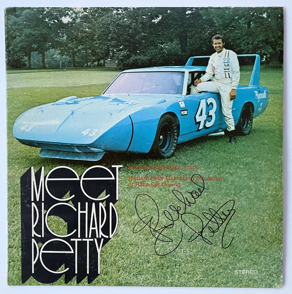 Richard Petty Signed "Meet Richard Petty" LP Album (JSA Authentication) (1 of 2)