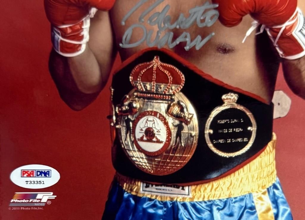Robert Duran Signed 10" x 8" Photo (PSA DNA Authentication) - 3