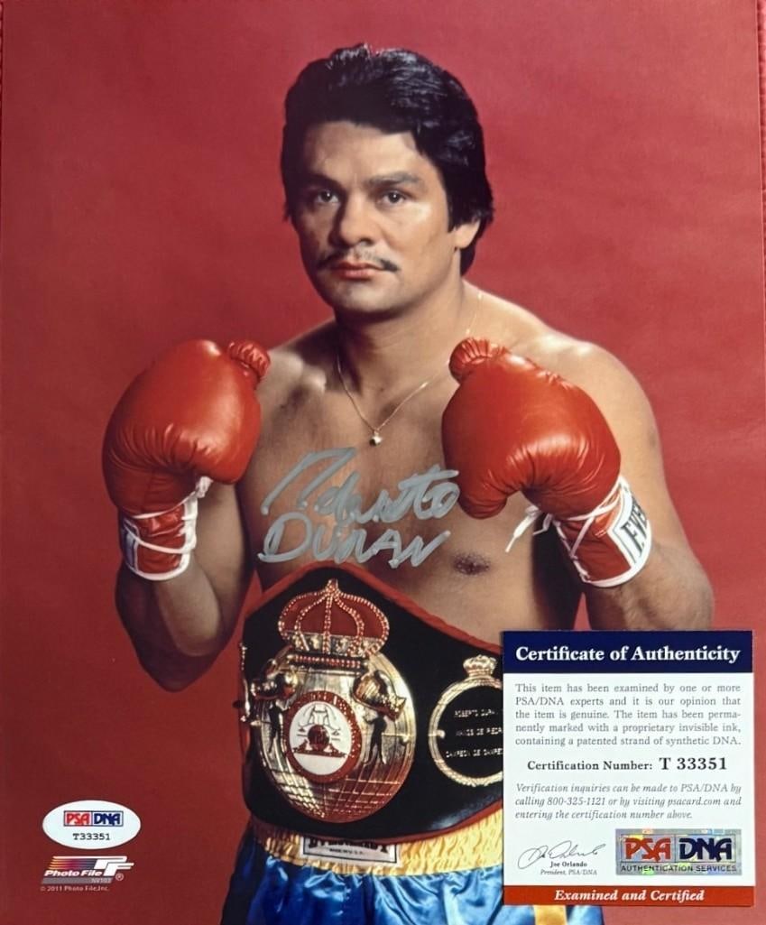 Robert Duran Signed 10" x 8" Photo (PSA DNA Authentication) - 4