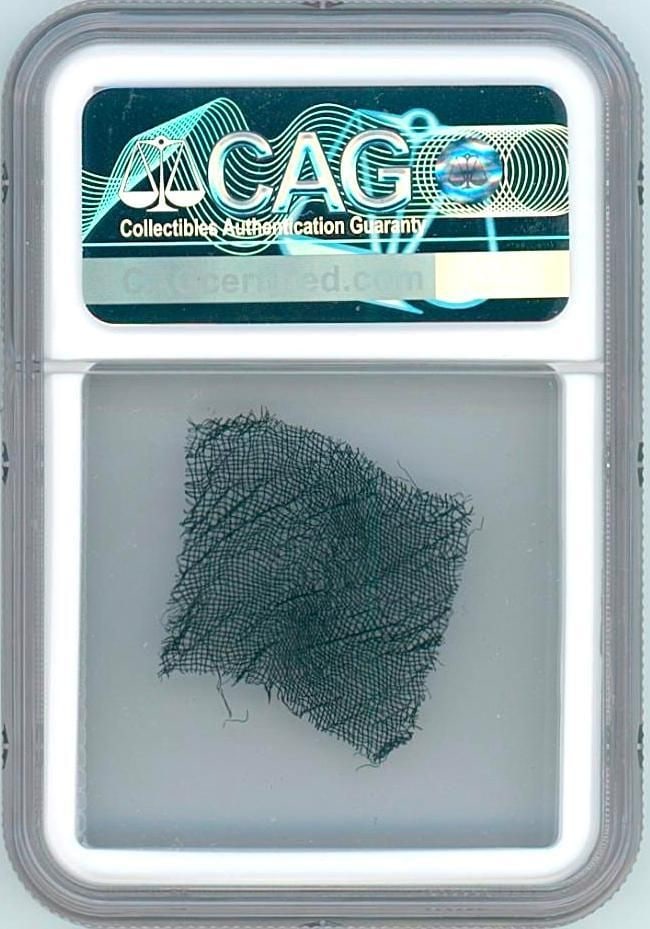 Abraham Lincoln Mourning Crepe Swatch Worn by Guard of Honor (CAG Encapsulated) - 2