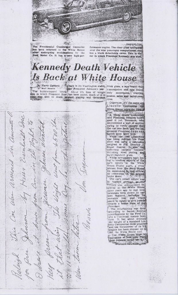 John F. Kennedy Blood-Stained Leather Swatch from Dallas Limo (CAG Encapsulated) - 5