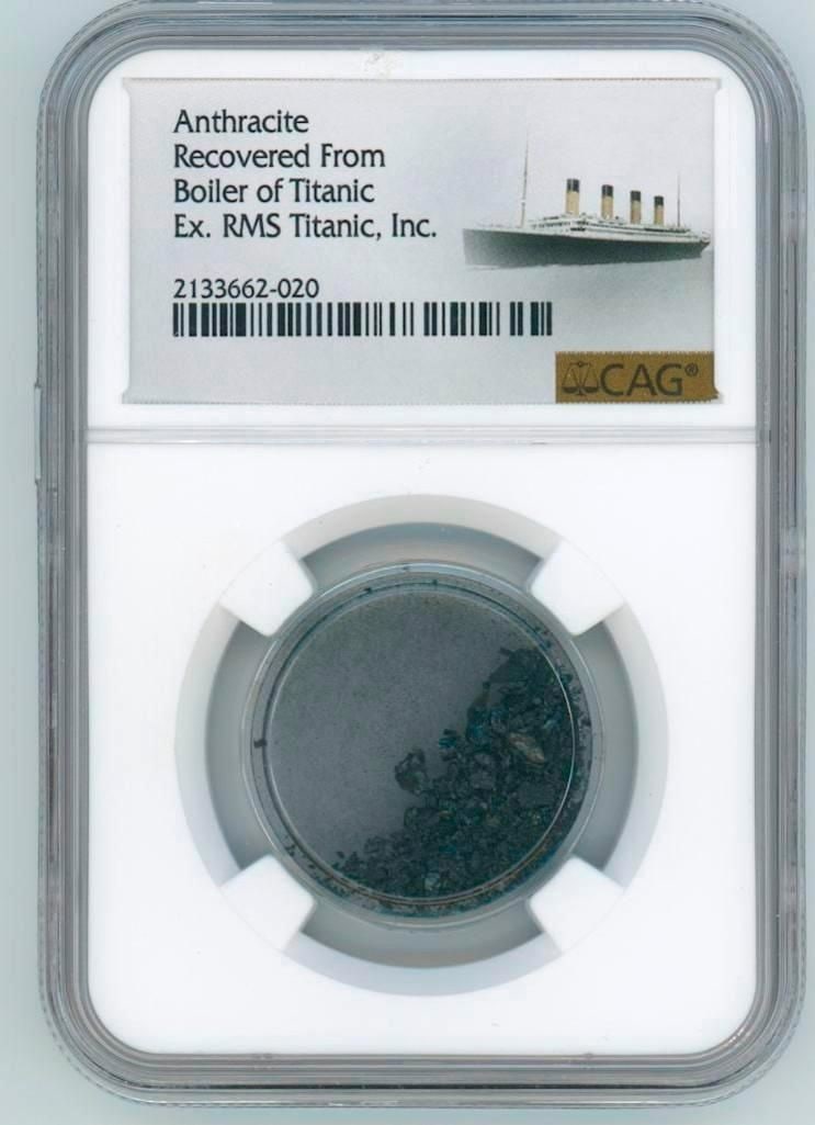 RMS Titanic Recovered Anthracite Coal (CAG) (1 of 2)