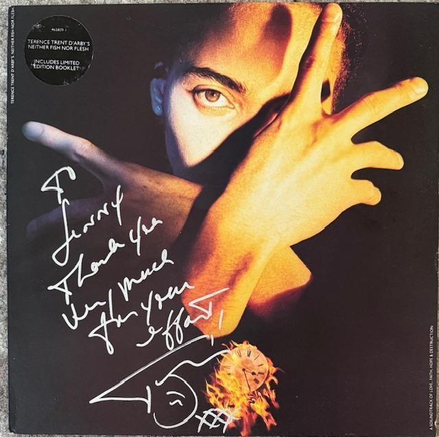 Terrence Trent D'Arby Signed "Neither Fish Nor Flesh" LP Album (Third Party Guaranteed) (1 of 5)