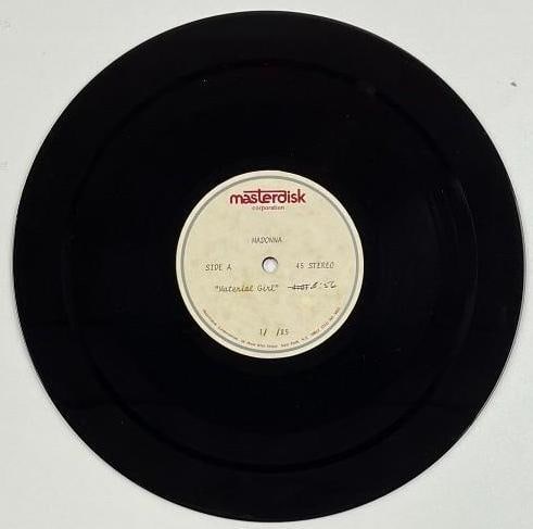 Madonna Vintage "Material Girl" 1985 Original Acetate Disc (1 of 4)