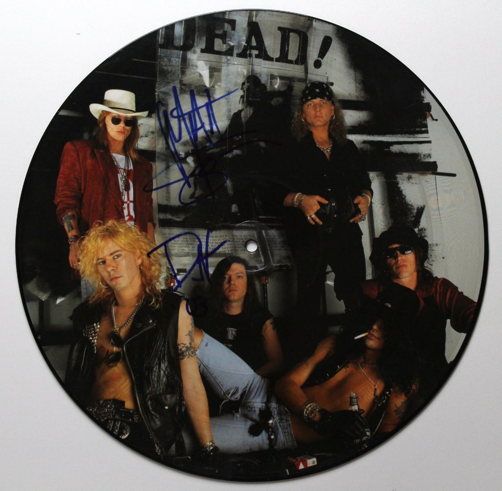 Guns N' Roses: Duff McKagan & Matt Sorum Signed “Dead!” Picture Disc (2 Sigs) (Beckett) (1 of 3)