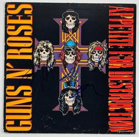 Guns N' Roses Group Signed "Appetite for Destruction" Album (4 Sigs) (Beckett/BAS) (1 of 6)