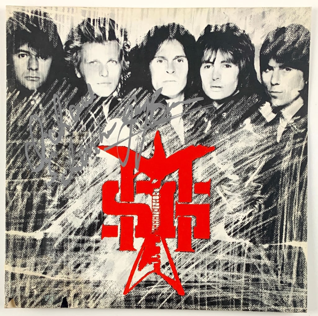 Michael Schenker Group Signed "MSG" Tour Program (2 Sigs) (Beckett): Color "MSG" tour program signed on the cover in silver felt tip marker by Michael Schenker Group band members Michael Schenker and Gary Barden. In very good condition, with some signs of scattered