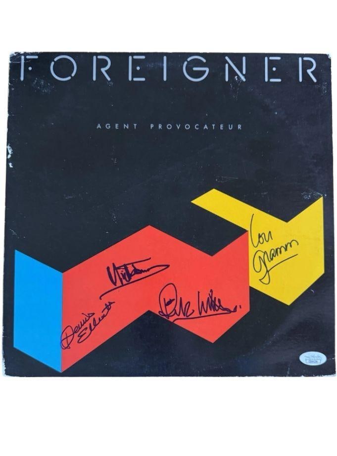 Foreigner Group Signed "Agent Provocateur" Album (4 Sigs) (JSA Authentication) (1 of 4)