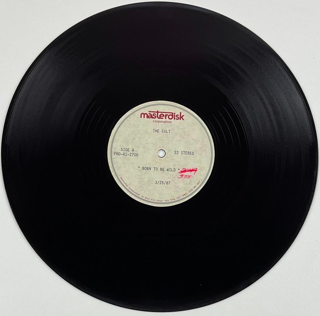The Cult Vintage "Born to be Wild" 1987 Original Acetate Disc (1 of 3)