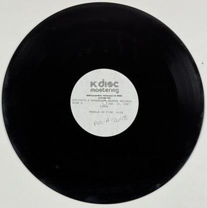 Souixsie & the Banshees Vintage "Wheels on Fire" 1987 Original Acetate Disc (1 of 5)