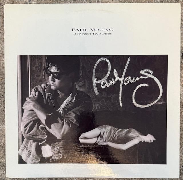 Paul Young Signed "Between Two Fires" LP Album (Third Party Guaranteed) (1 of 4)