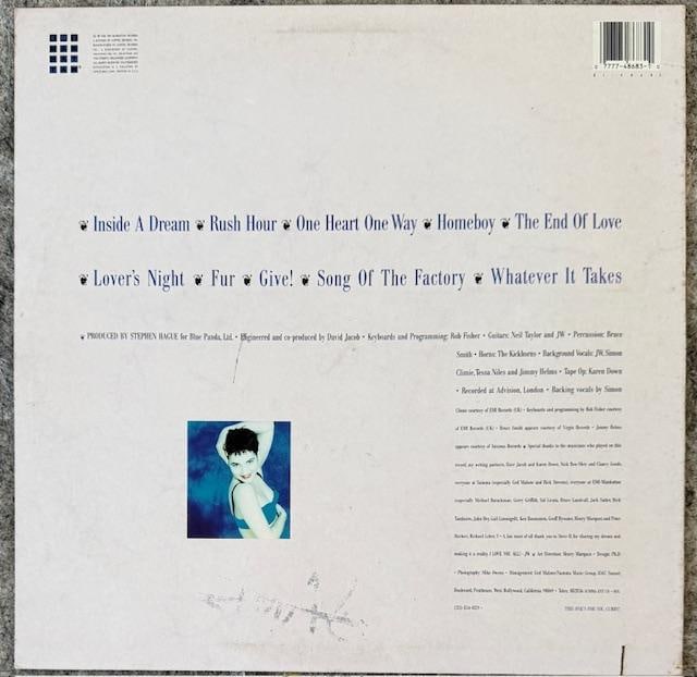 Jane Wiedlin Signed "Fur" LP Album (Third Party Guaranteed) - 2