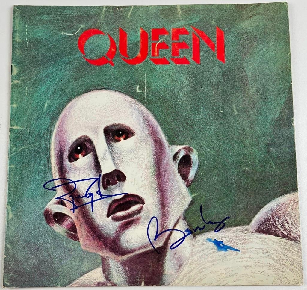 Queen: Brian May & Roger Taylor Signed "News of the World" Tour Program (2 Sigs) (Beckett) (1 of 3)