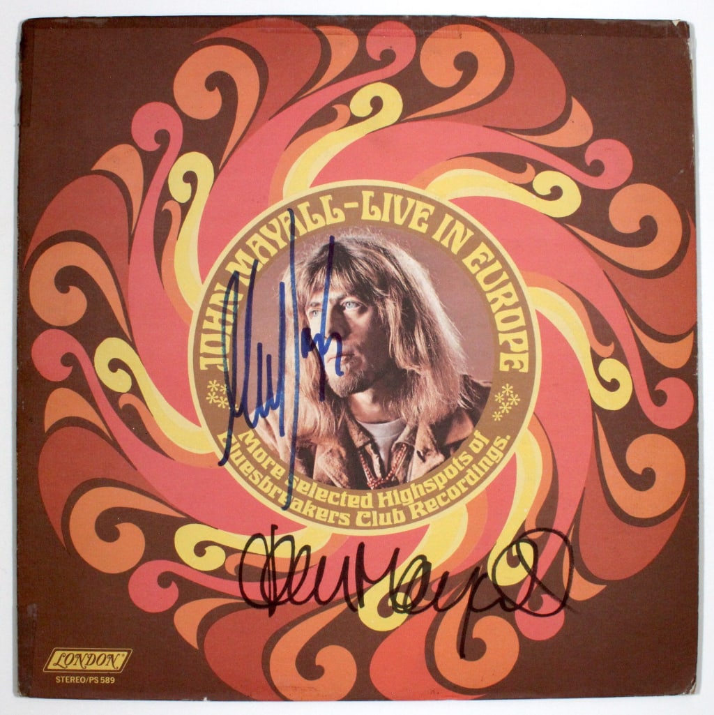 John Mayall & Mick Taylor Signed “Live in Europe” Album (2 Sigs) (Beckett) (1 of 2)