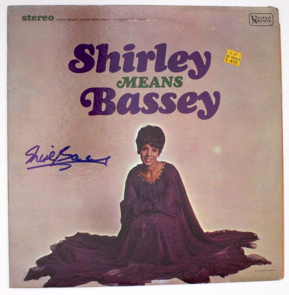 Shirley Bassey Signed “Means Business” Album (Beckett/BAS Authentication) (1 of 2)