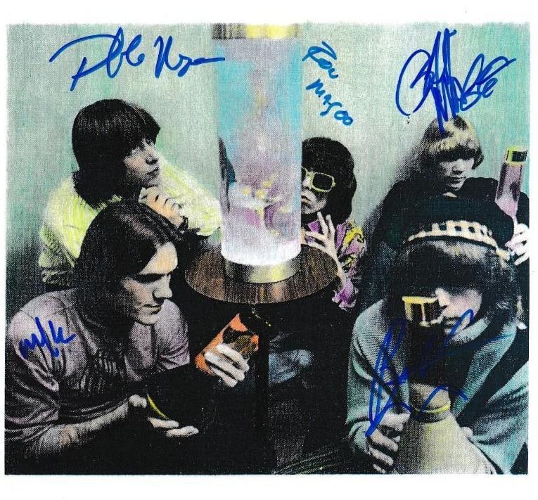 Blue Magoos Group Signed 8" x 10" Photo (5 Sigs) (Third Party Guaranteed): Color 8" x 10" photo signed in blue felt tip marker by Blue Magoos band members Peppy Thielhelm, Ralph Scala, Ron Gilbert, Geoff Daking, and Mike Esposito. In fine condition.ProvenanceEaton & Brennan