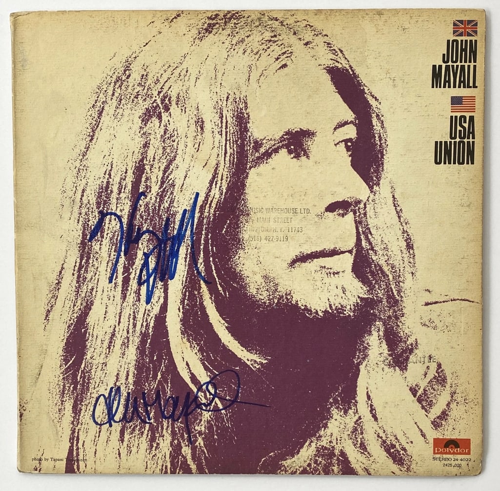 John Mayall & Harvey Mandel Signed "USA Union" Soundtrack Album (2 Sigs) (JSA) (1 of 2)