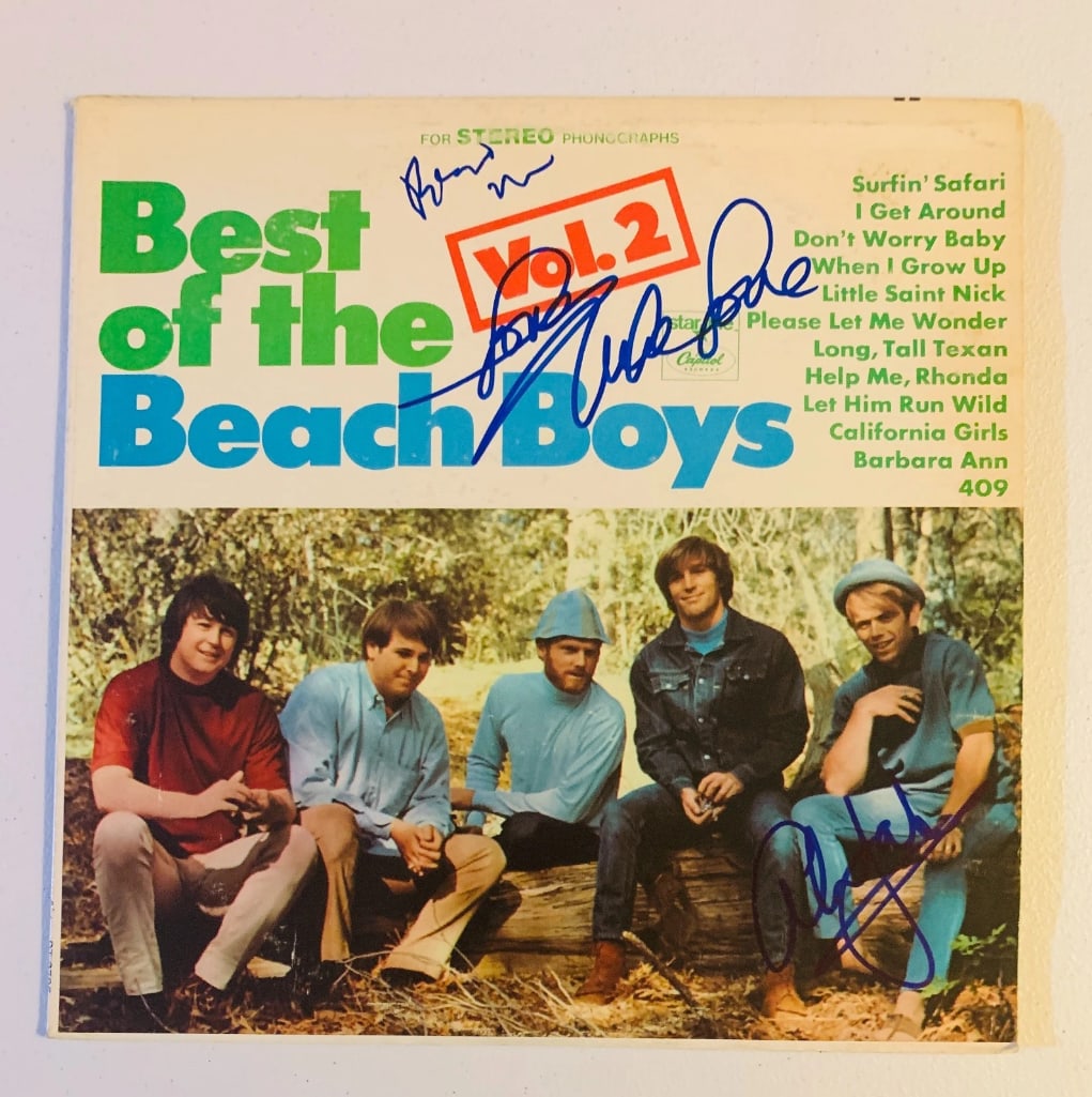Beach Boys Group Signed "Best of 2" LP Album (3 Sigs) (Beckett/BAS Authentication) (1 of 3)