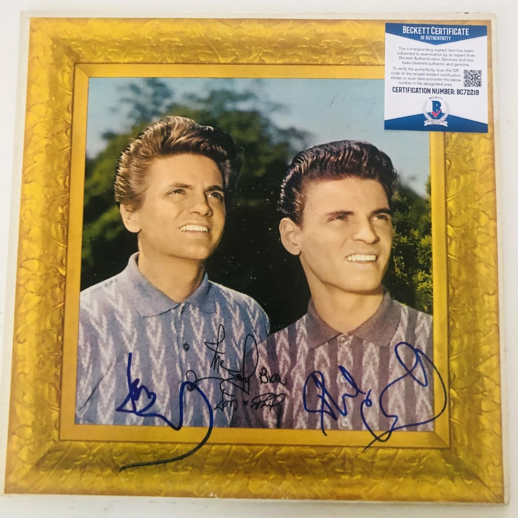 The Everly Brothers Group Signed "A Date With" Album (2 Sigs) (Beckett/BAS) (1 of 1)