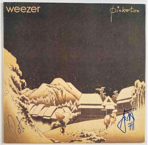 Weezer: Pat Wilson & Scott Shriner Signed "Pinkerton" Album (2 Sigs) (Beckett) (1 of 2)
