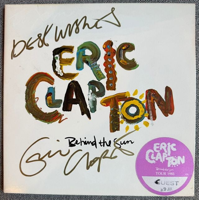 Eric Clapton Signed "Behind the Sun" Album (ACOA Authentication) (1 of 1)
