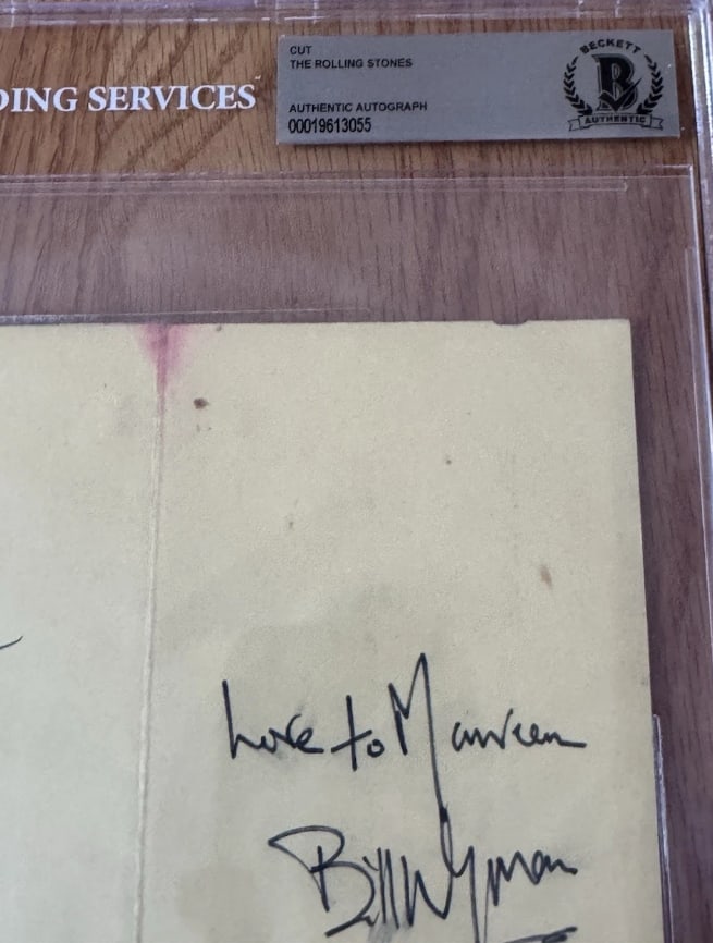 Rolling Stones Vintage Group Signed Slabbed 10" x 8" Scotia Transport Itinerary (4 Sigs) (Beckett) - 3