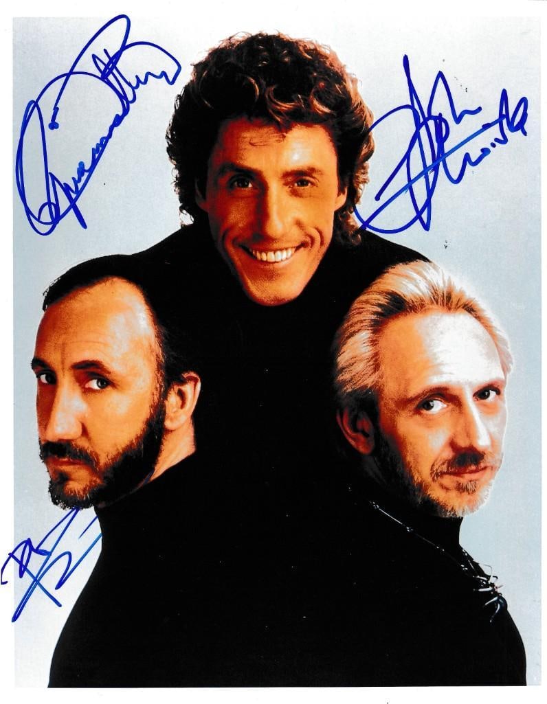 The Who Group Signed 10" x 8" Photo (3 Sigs) (Third Party Guaranteed) (1 of 1)