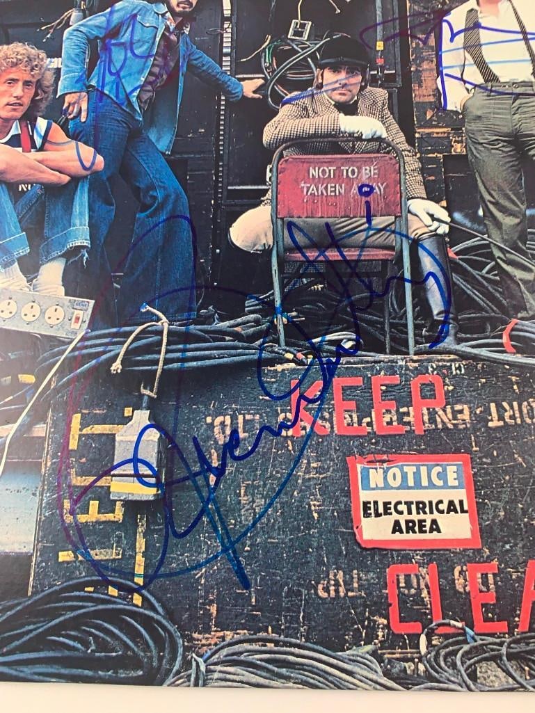 The Who Group Signed Album "Who Are You" Album (3 Sigs) (Beckett/BAS Authentication) - 2