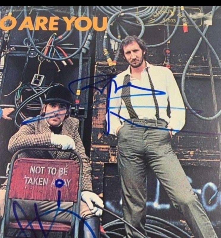 The Who Group Signed Album "Who Are You" Album (3 Sigs) (Beckett/BAS Authentication) - 3