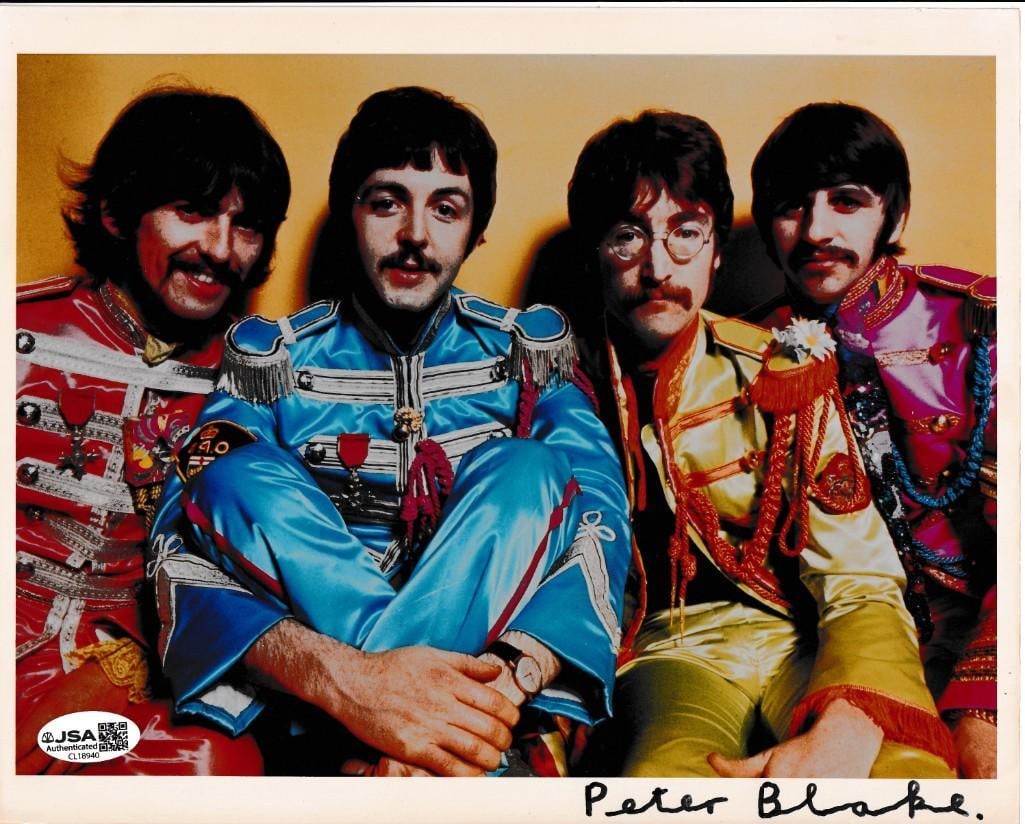 The Beatles: Peter Blake Signed 8" x 10" Photo (JSA Authentication) (1 of 1)