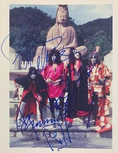 KISS Group Signed 10" x 8" Photo (4 Sigs) (Beckett/BAS Authentication) (1 of 4)