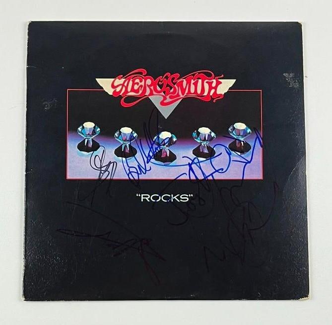 Aerosmith Group Signed "Rocks" Album (5 Sigs) (Beckett/BAS Authentication) (1 of 4)