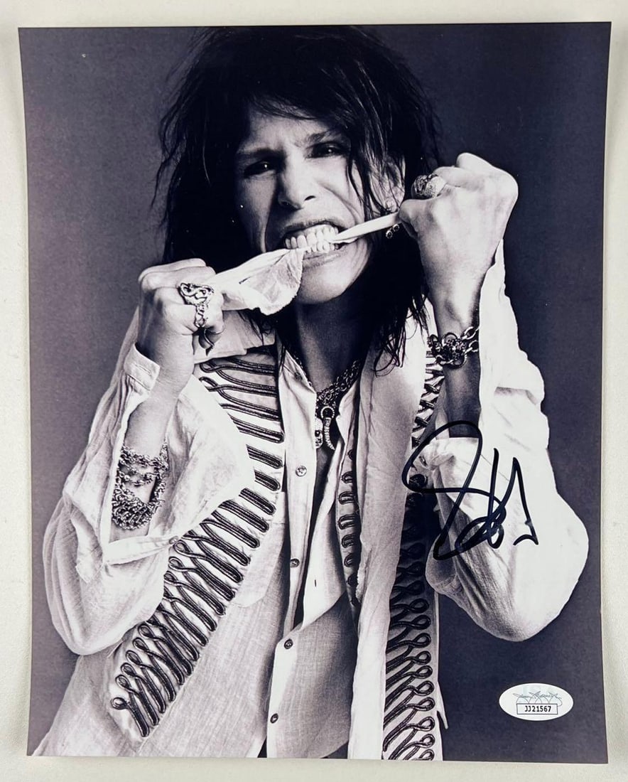 Aerosmith: Steven Tyler Signed 10" x 8" Photo (JSA Authentication) (1 of 2)