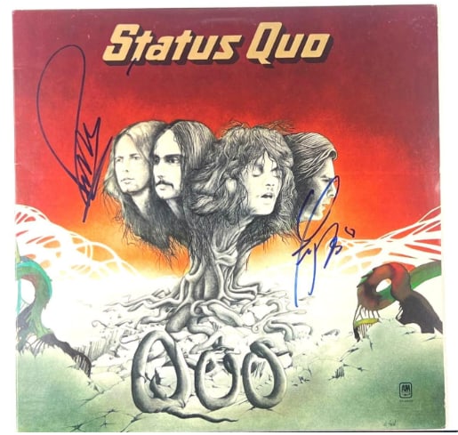 Status Quo: Rick Parfitt & Francis Rossi Signed "Quo" Album (2 Sigs) (Beckett) (1 of 2)