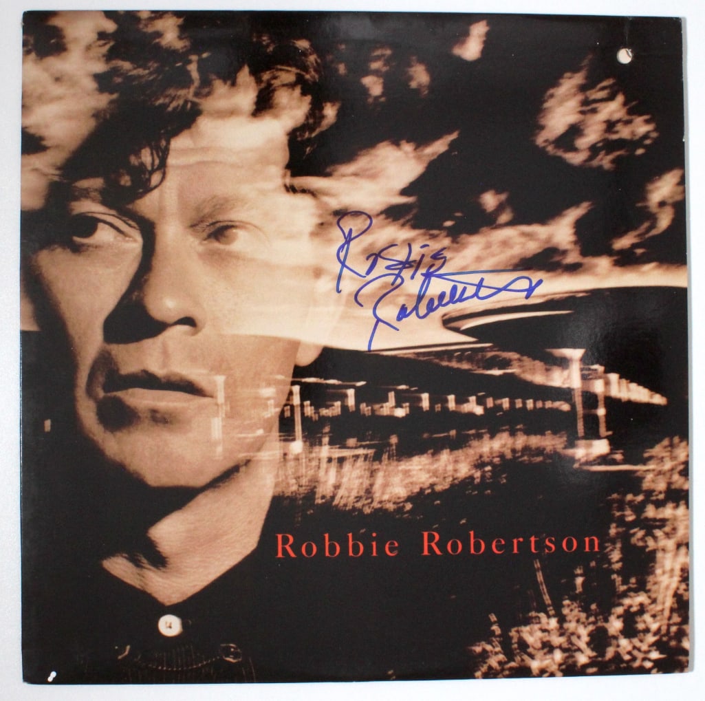 The Band: Robbie Robertson Signed Self-Titled Solo Debut Album (Beckett) (1 of 2)