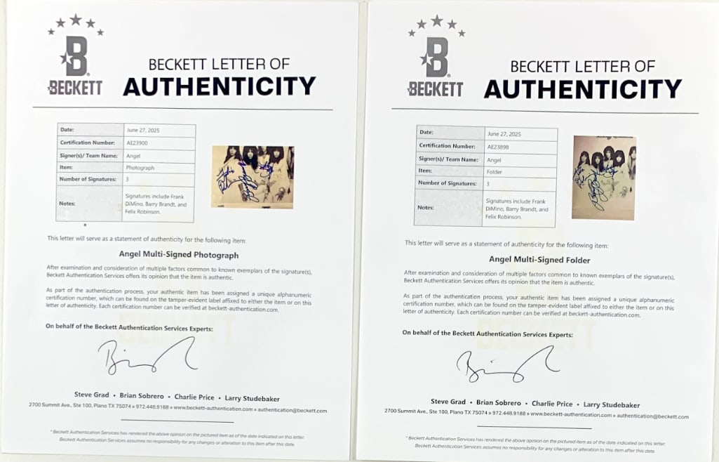 Angel Lot of (2) Signed Original Press Kit & Photo (Beckett) - 4