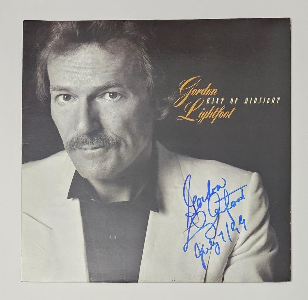Gordon Lightfoot Signed "East of Midnight" Album (Third Party Guaranteed) (1 of 1)