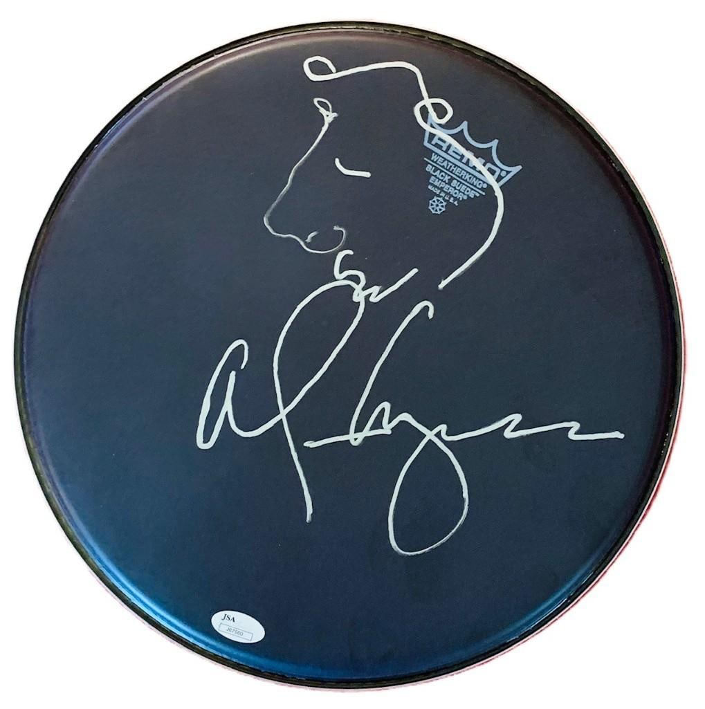 Alice Cooper Signed 14" Remo Brand Drum Head (JSA Authentication) (1 of 4)