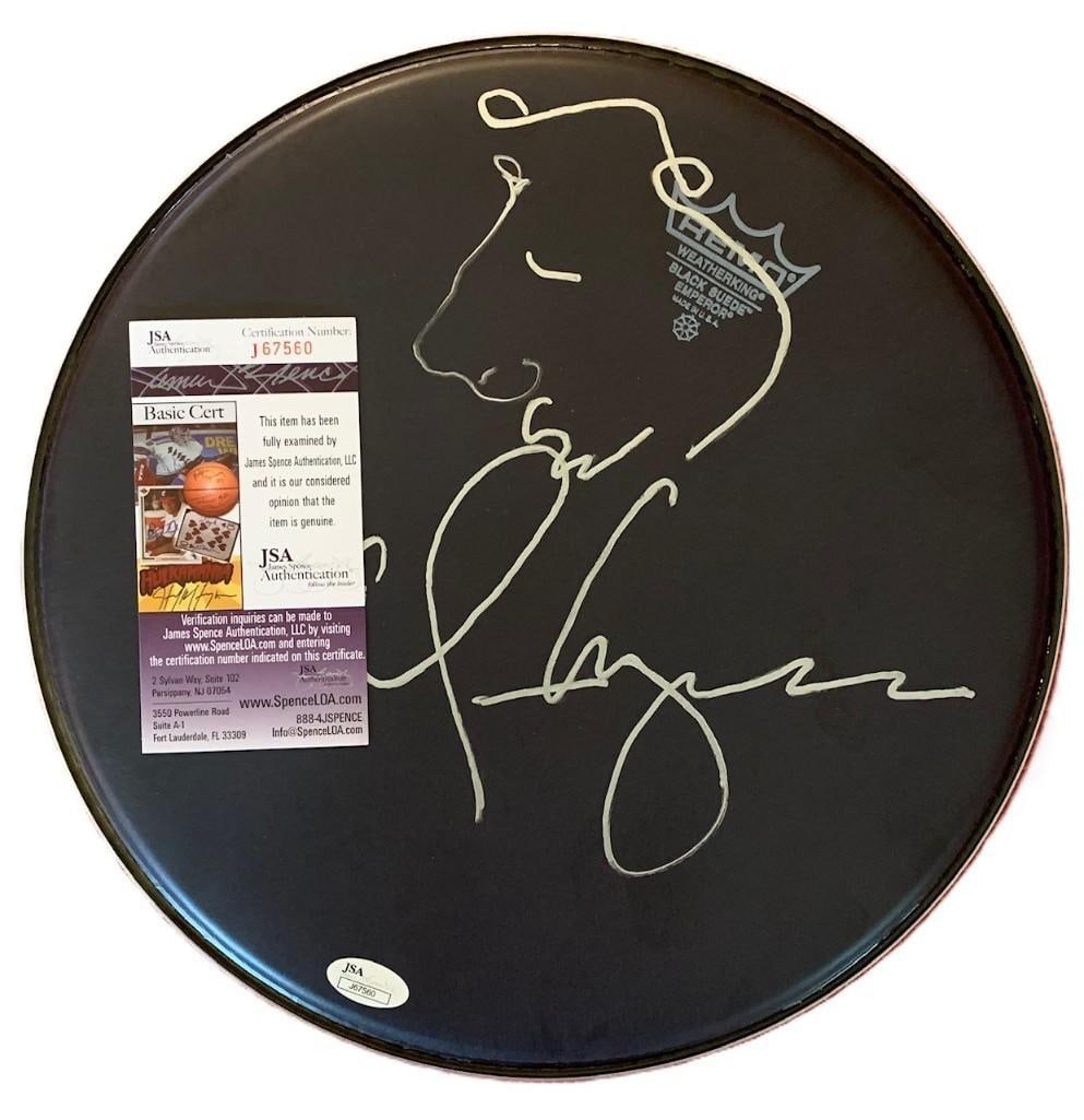 Alice Cooper Signed 14" Remo Brand Drum Head (JSA Authentication) - 4
