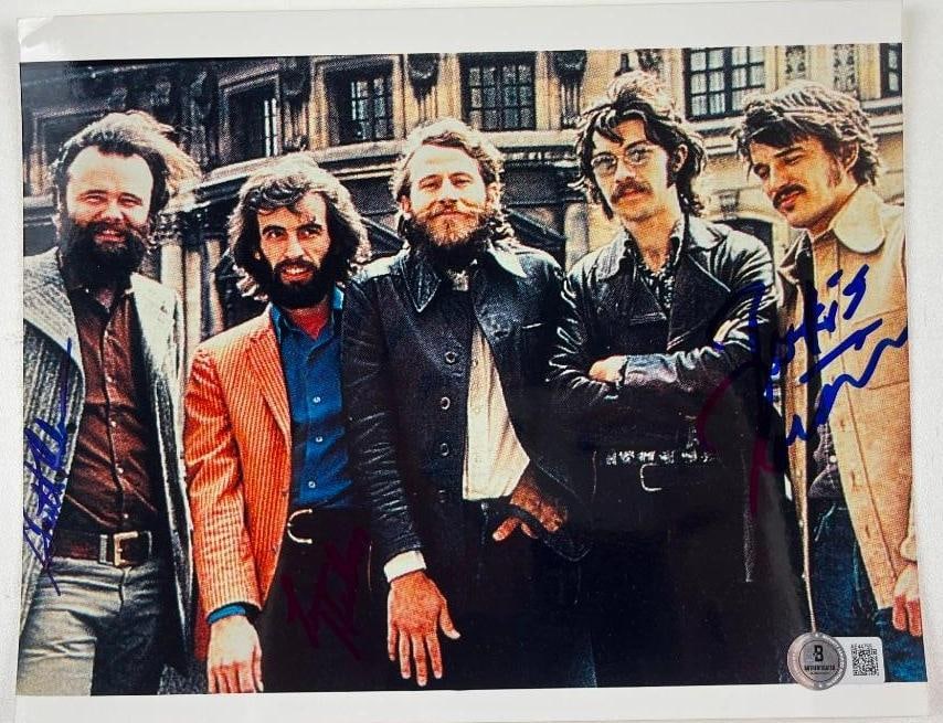 The Band Group Signed 8" x 10" Photo (3 Sigs) (Beckett/BAS Authentication) (1 of 2)