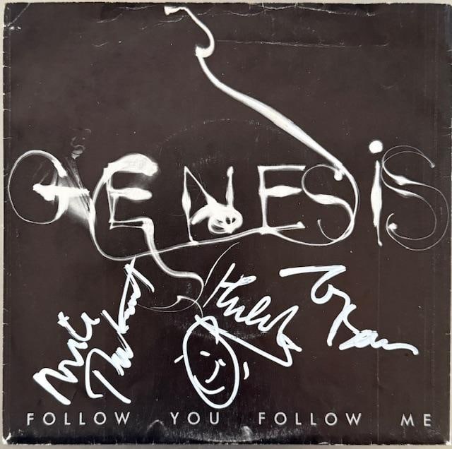 Genesis Group Signed "Follow You Follow Me" 45 Album (3 Sigs) (JSA Authentication) (1 of 3)