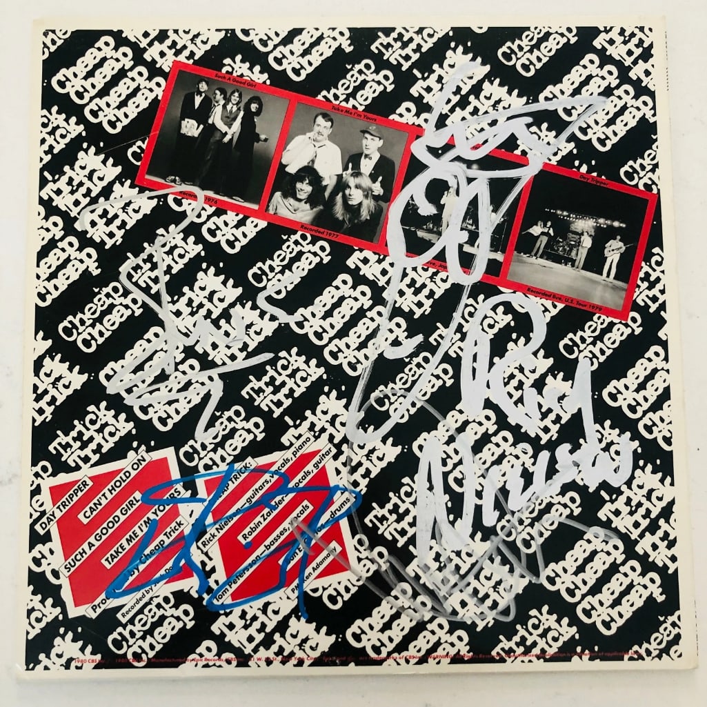 Cheap Trick Fully Group Signed "Found All the Parts" 45 EP (4 Sigs) (Beckett/BAS) (1 of 3)