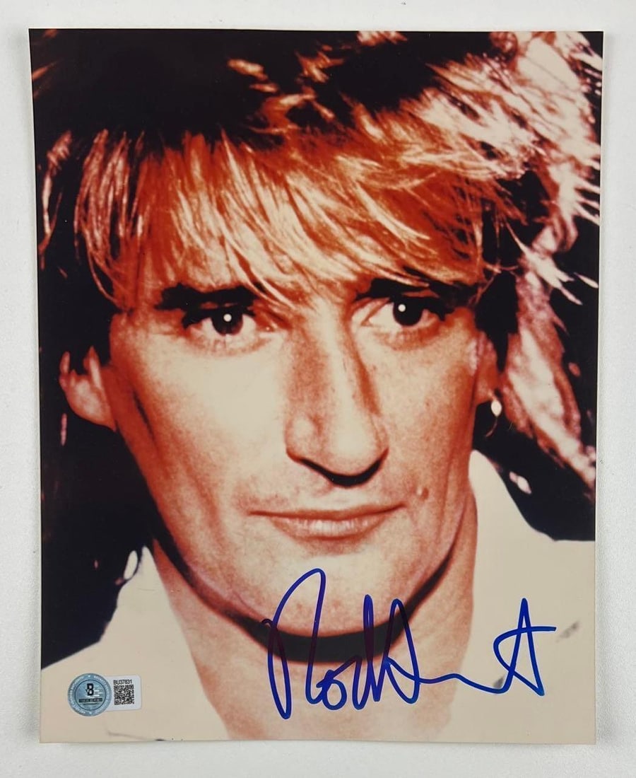 Rod Stewart Signed 10" x 8" Photo (Beckett/BAS Authentication) (1 of 2)