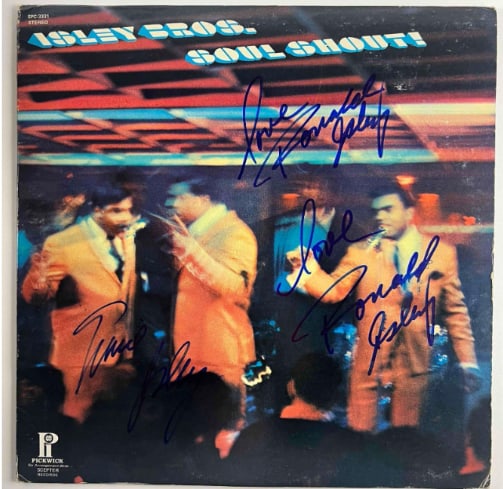 Isley Brothers Group Signed "Soul Shout!" Album (2 Sigs) (Beckett/BAS Authentication) (1 of 3)