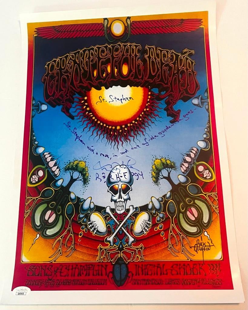 The Grateful Dead: Tom Constanten Signed 18" x 12" Poster (JSA Authentication) (1 of 2)